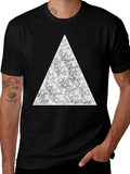 Geometric Triangle Graphic Print T-Shirt