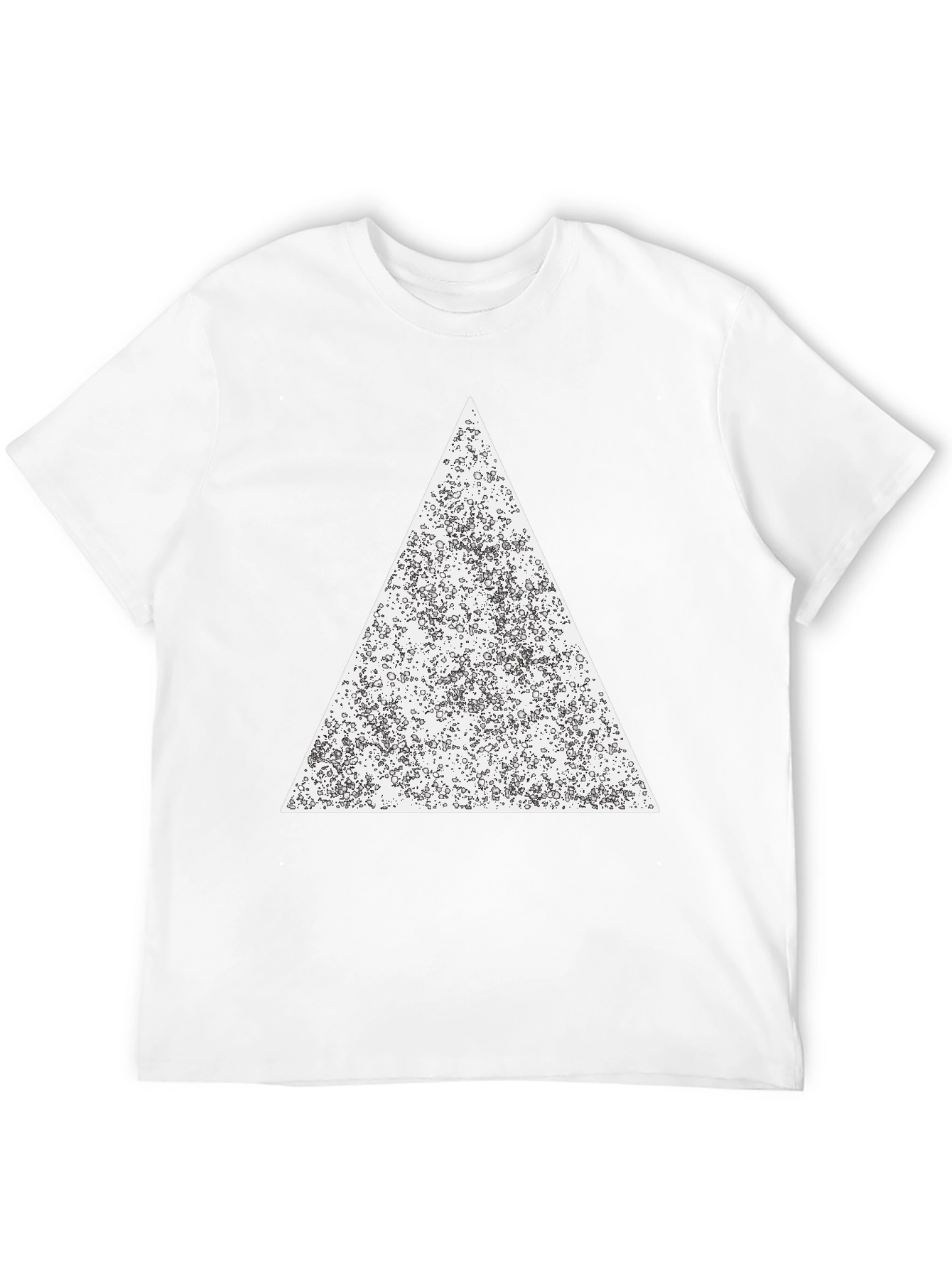Geometric Triangle Graphic Print T-Shirt