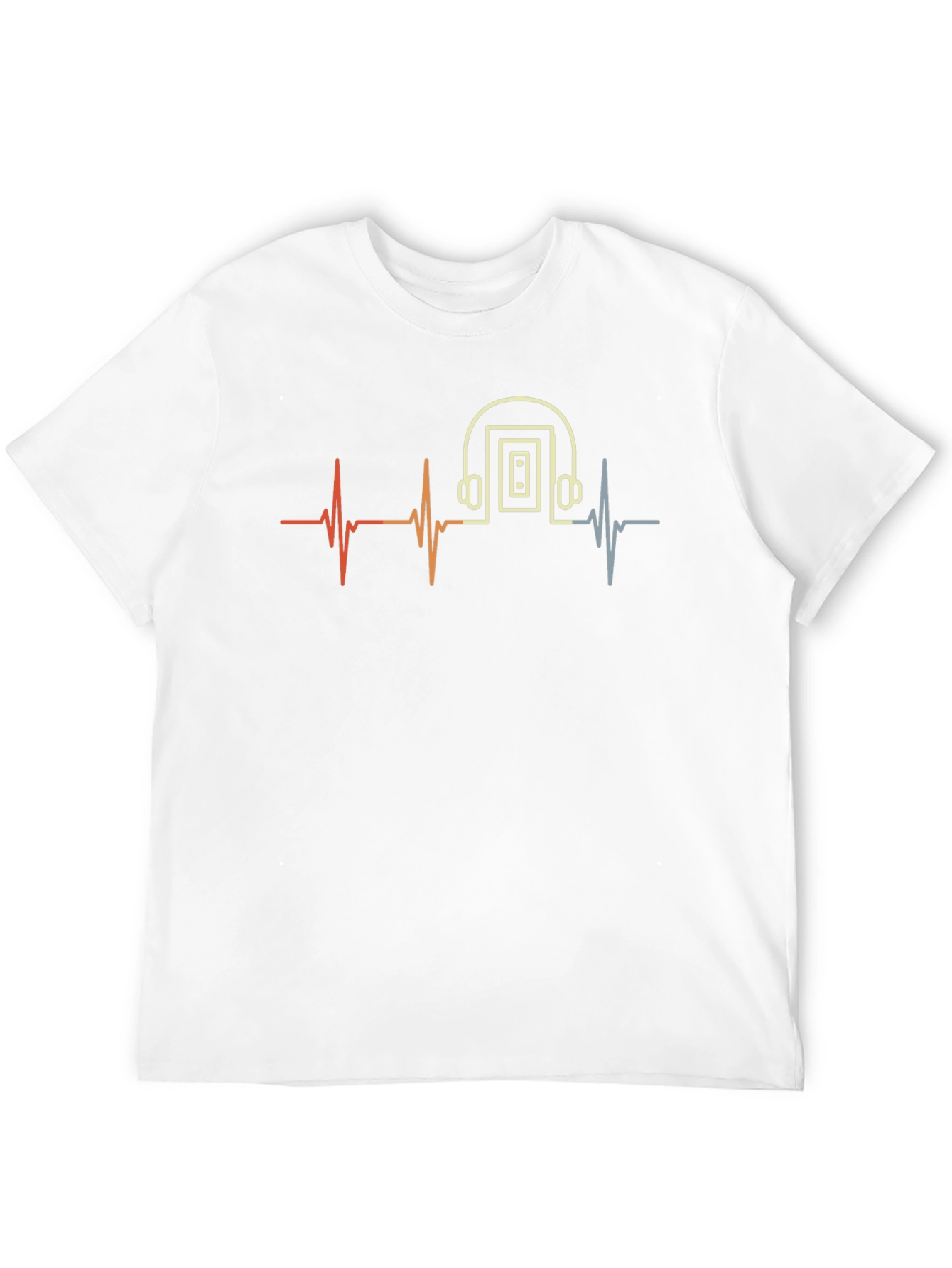 Retro Cassette Tape Heartbeat T-Shirt