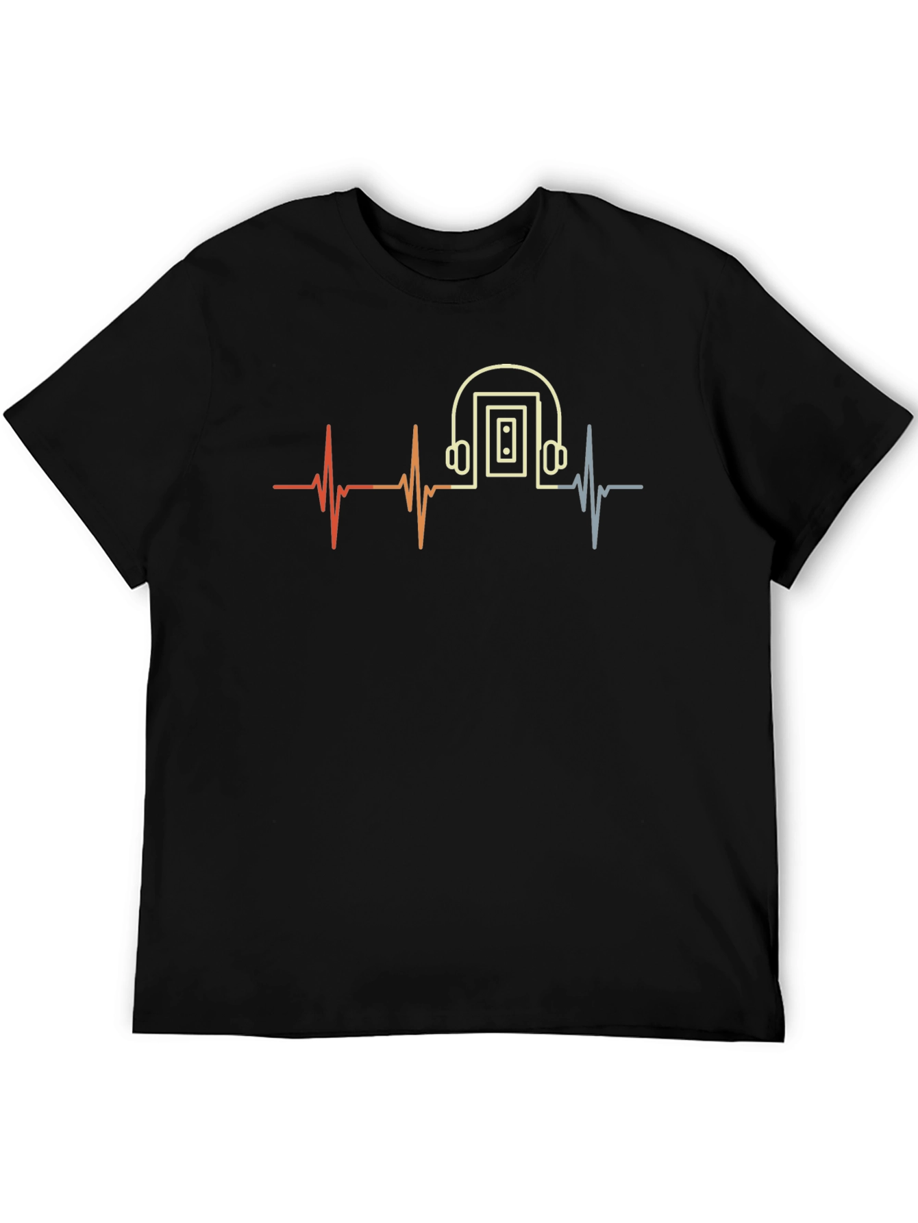 Retro Cassette Tape Heartbeat T-Shirt