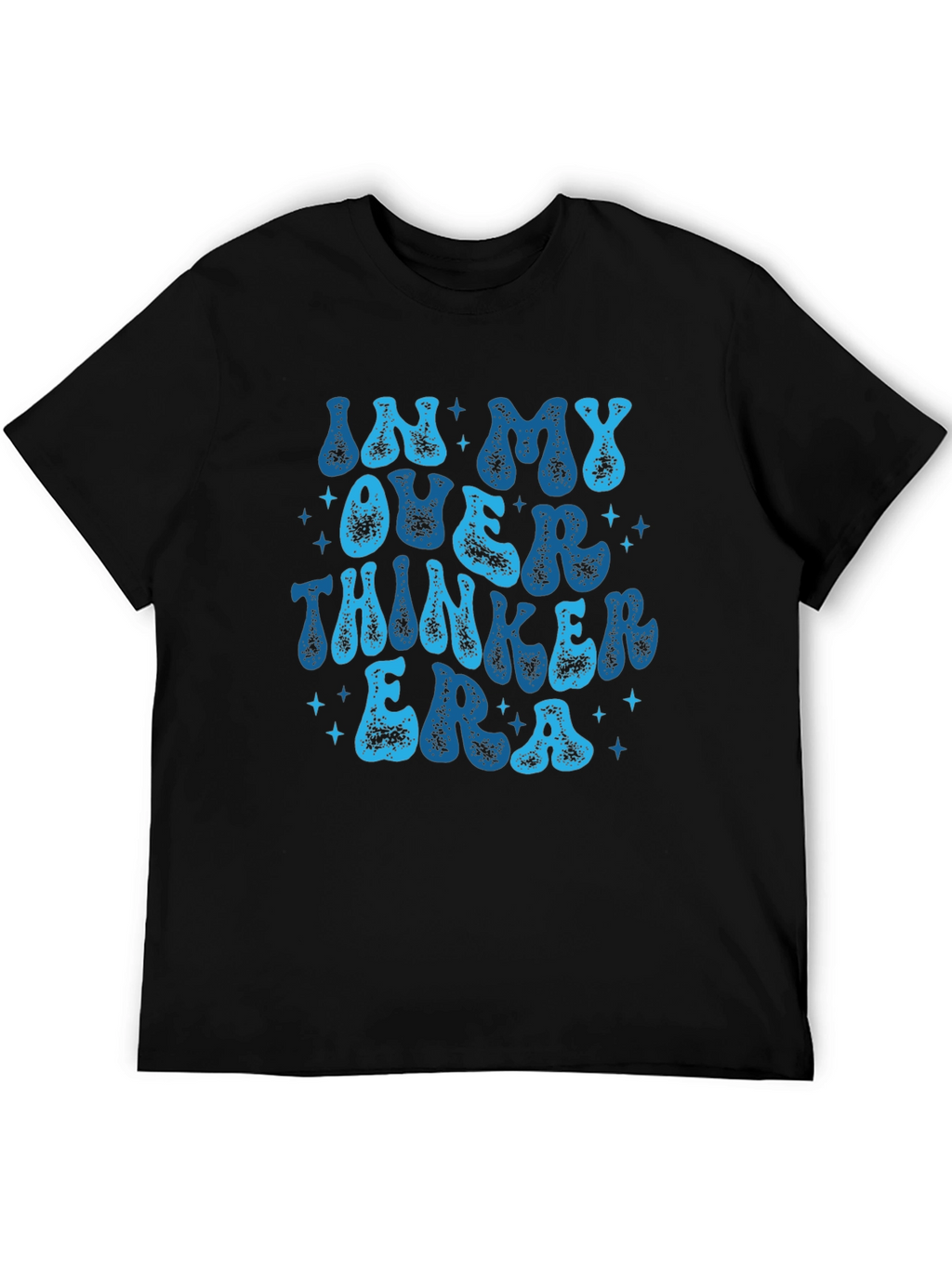 In My Overthinker Era Black Graphic Tee