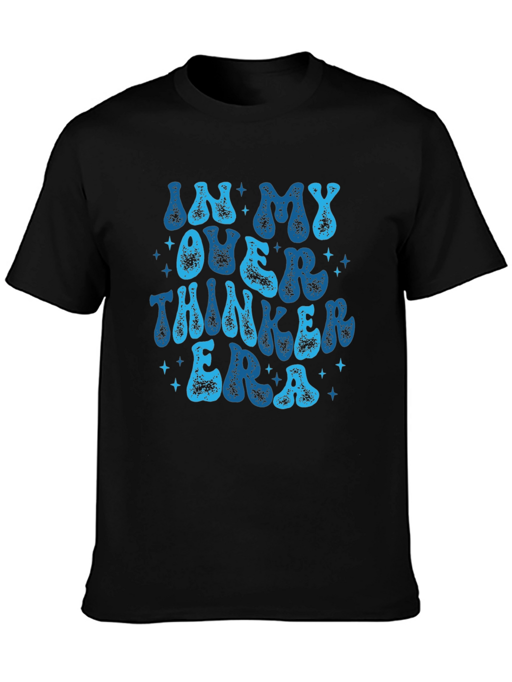 In My Overthinker Era Black Graphic Tee