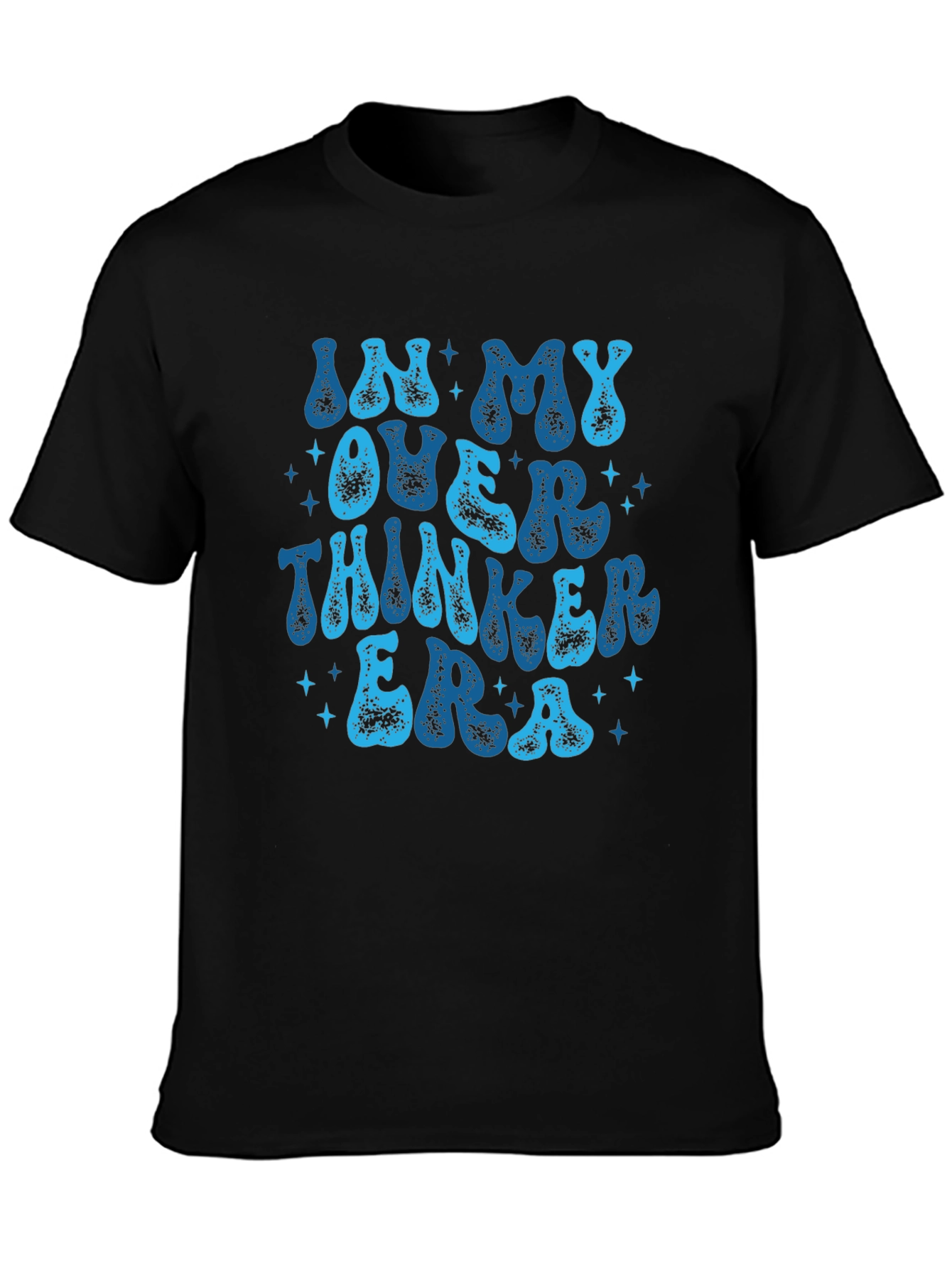 In My Overthinker Era Black Graphic Tee