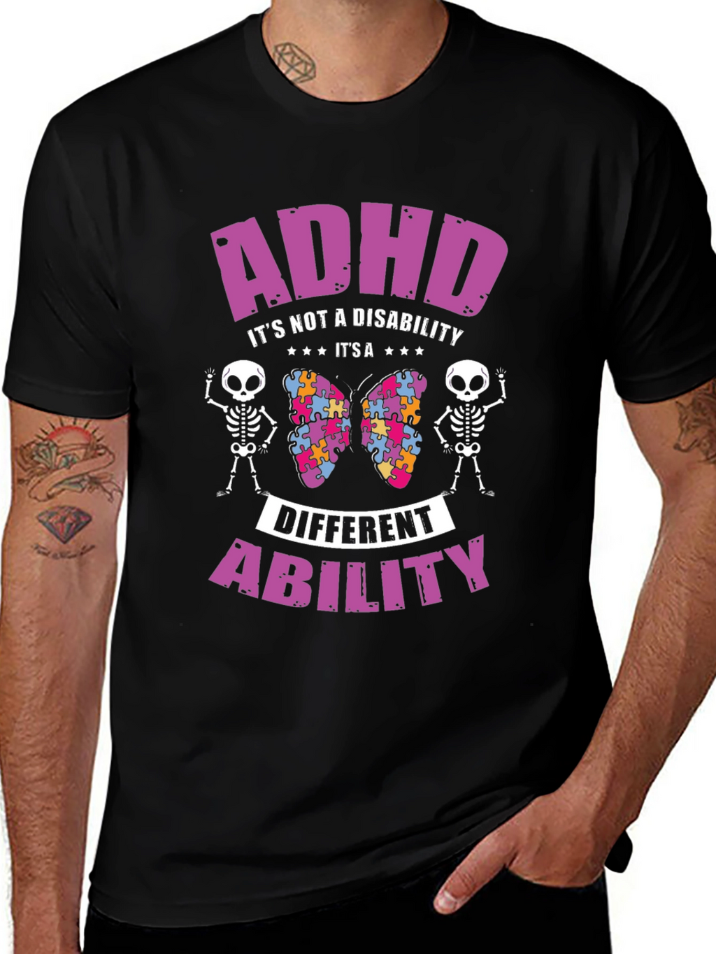 ADHD Different Ability Graphic T-Shirt