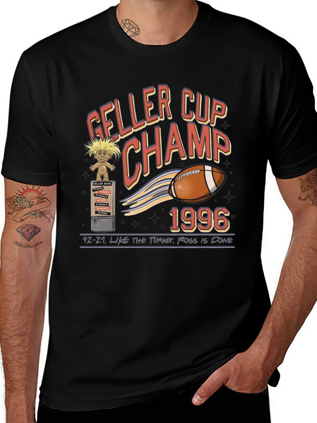 Geller Cup Champ 1996 T-Shirt - Friends TV Show
