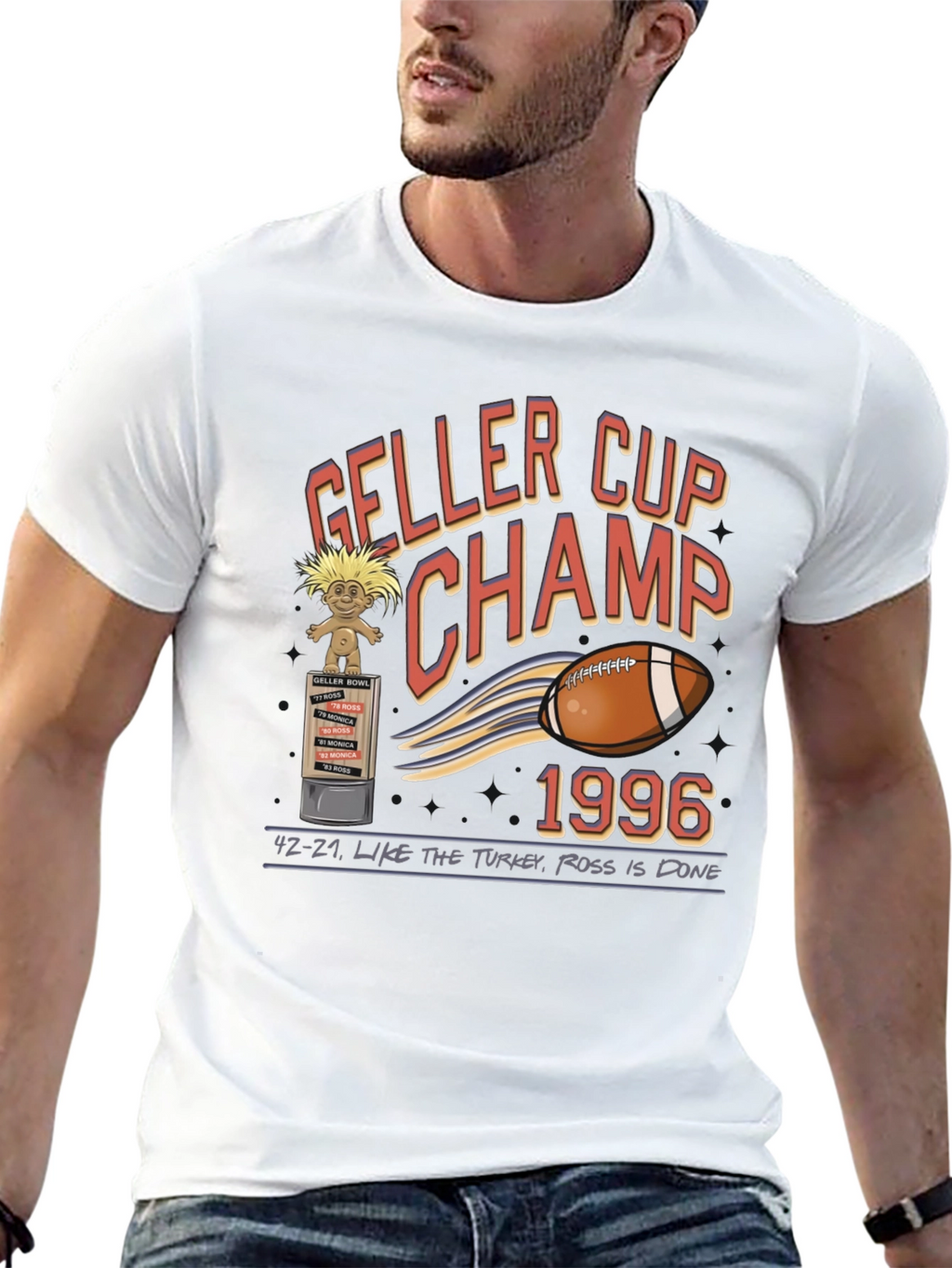 Geller Cup Champ 1996 T-Shirt - Friends TV Show