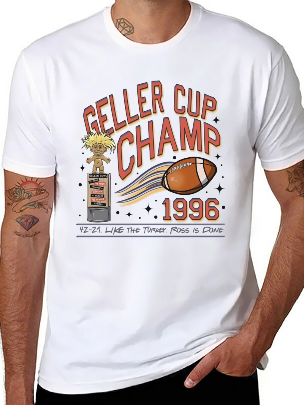 Geller Cup Champ 1996 T-Shirt - Friends TV Show