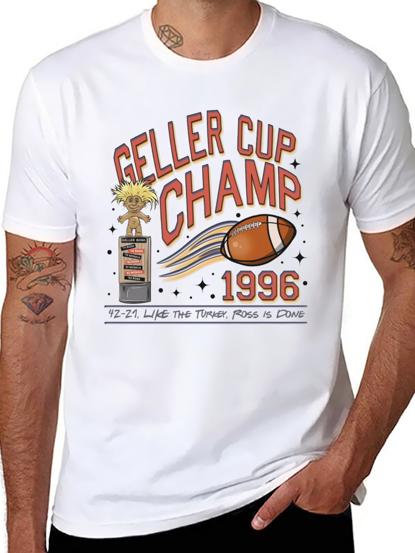 Geller Cup Champ 1996 T-Shirt - Friends TV Show