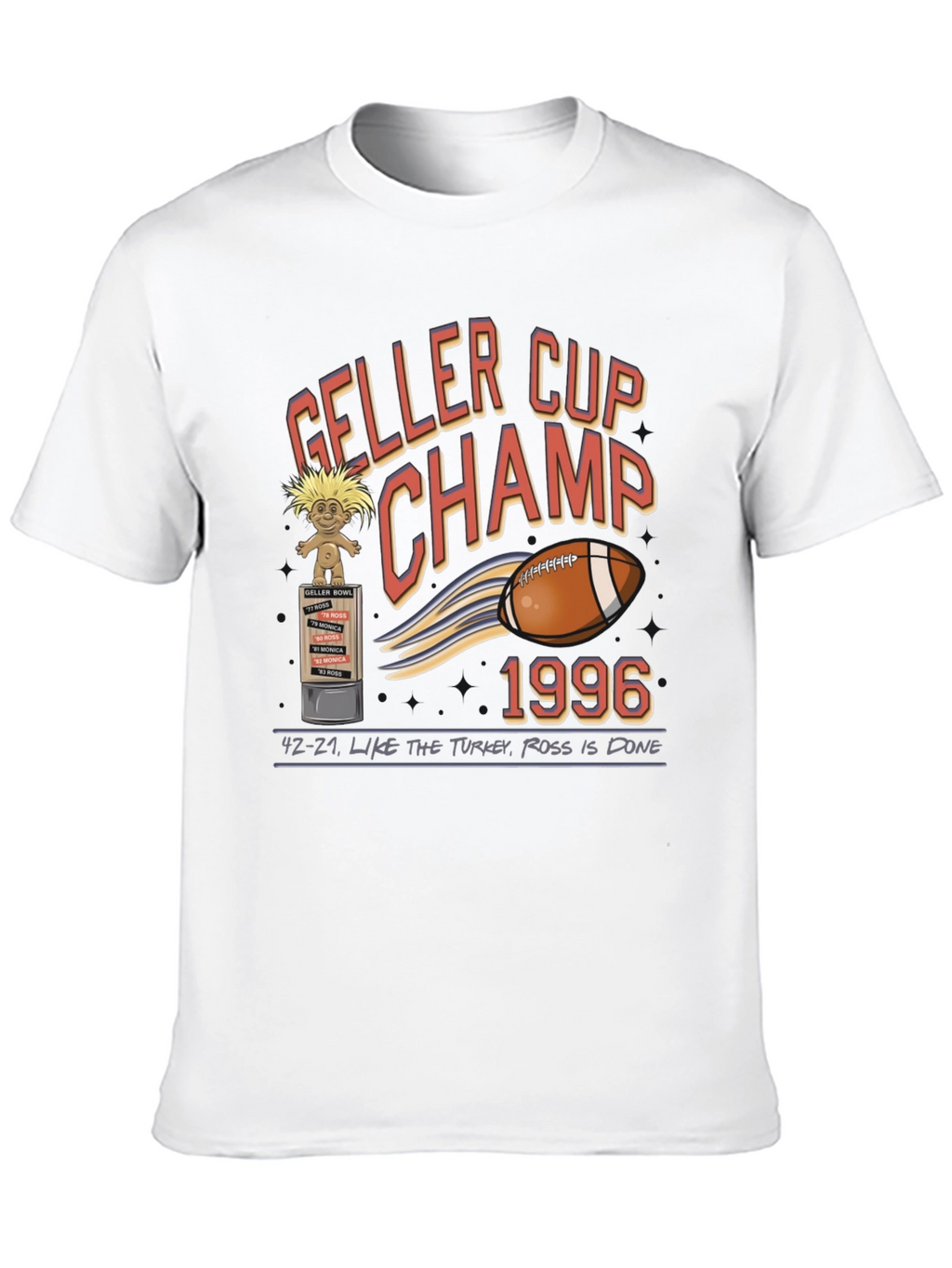 Geller Cup Champ 1996 T-Shirt - Friends TV Show