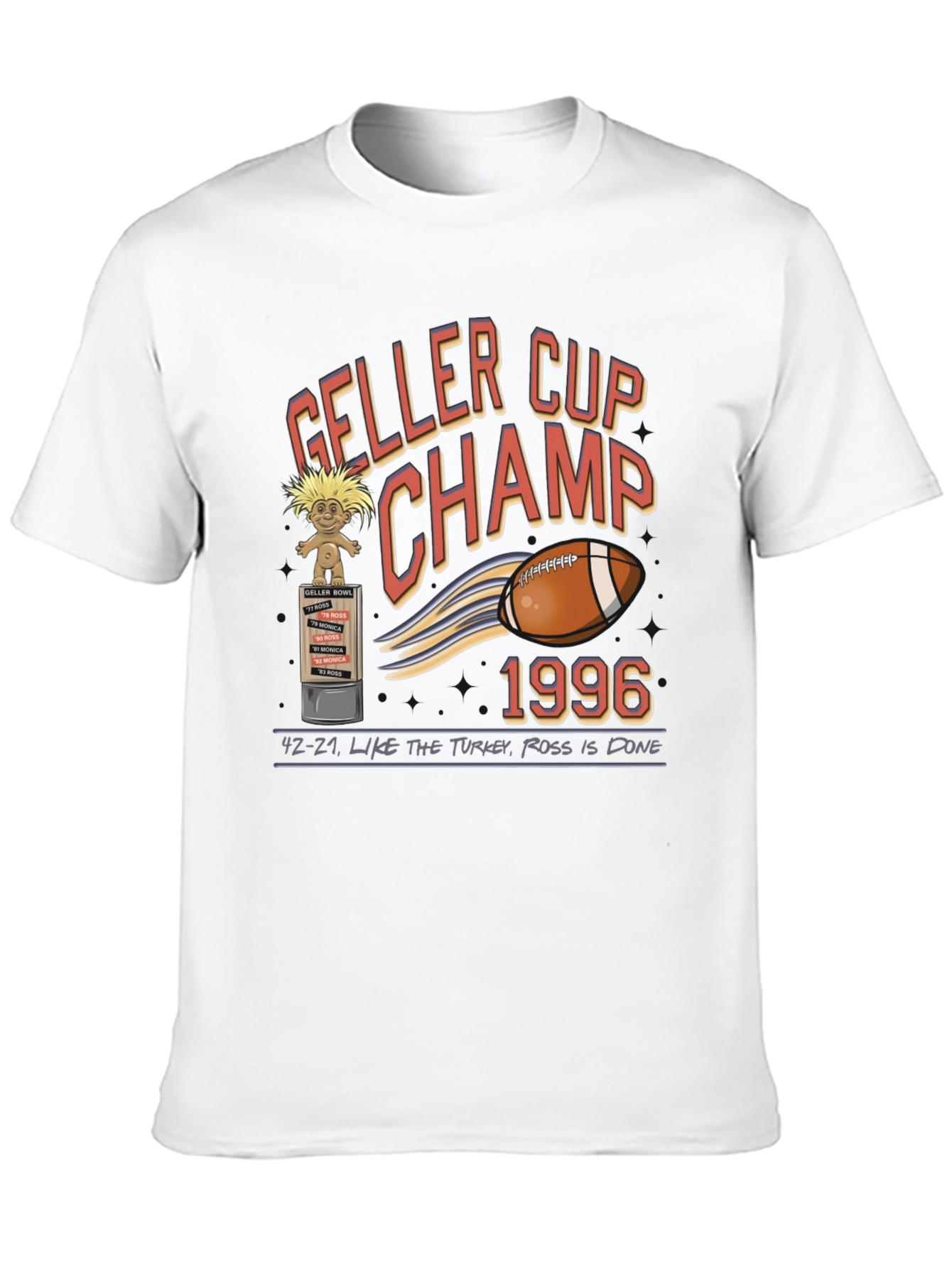 Geller Cup Champ 1996 T-Shirt - Friends TV Show