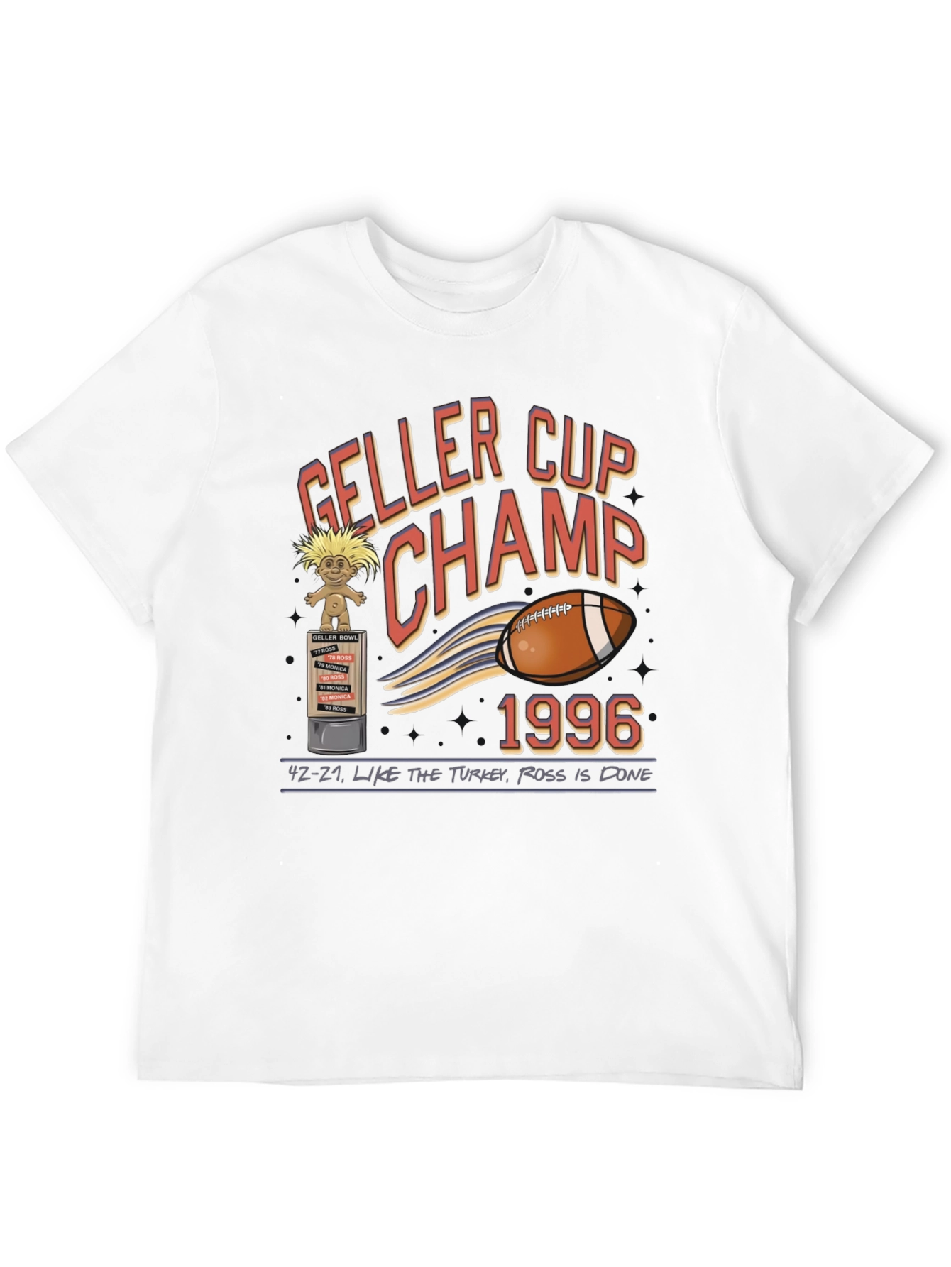 Geller Cup Champ 1996 T-Shirt - Friends TV Show