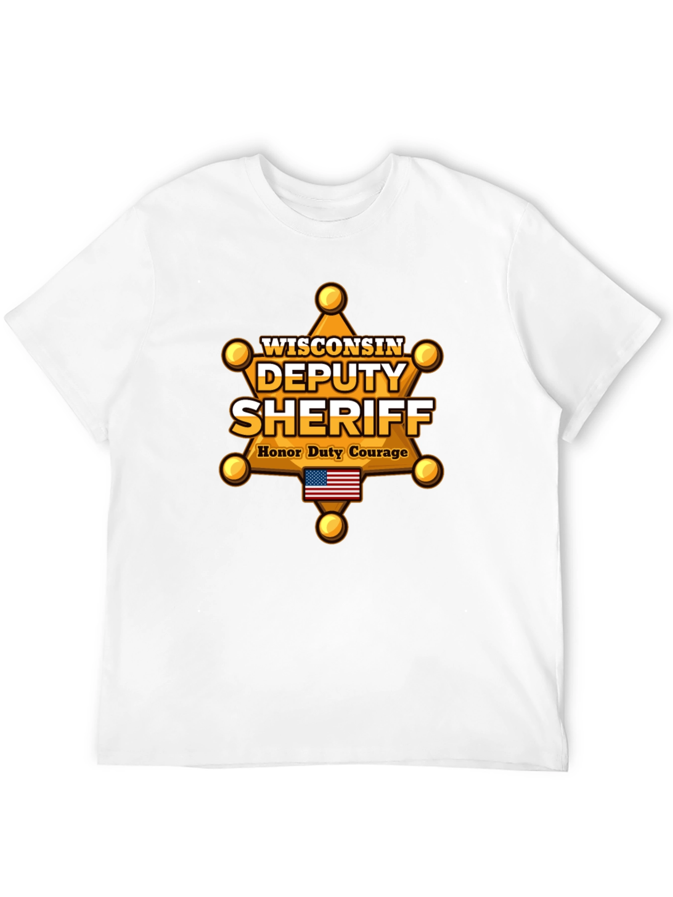Wisconsin Deputy Sheriff T-Shirt - Honor Duty Courage