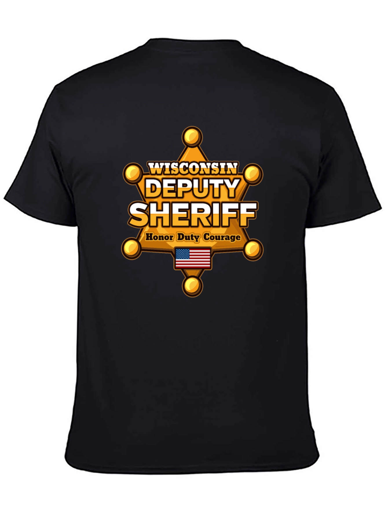 Wisconsin Deputy Sheriff T-Shirt - Honor Duty Courage