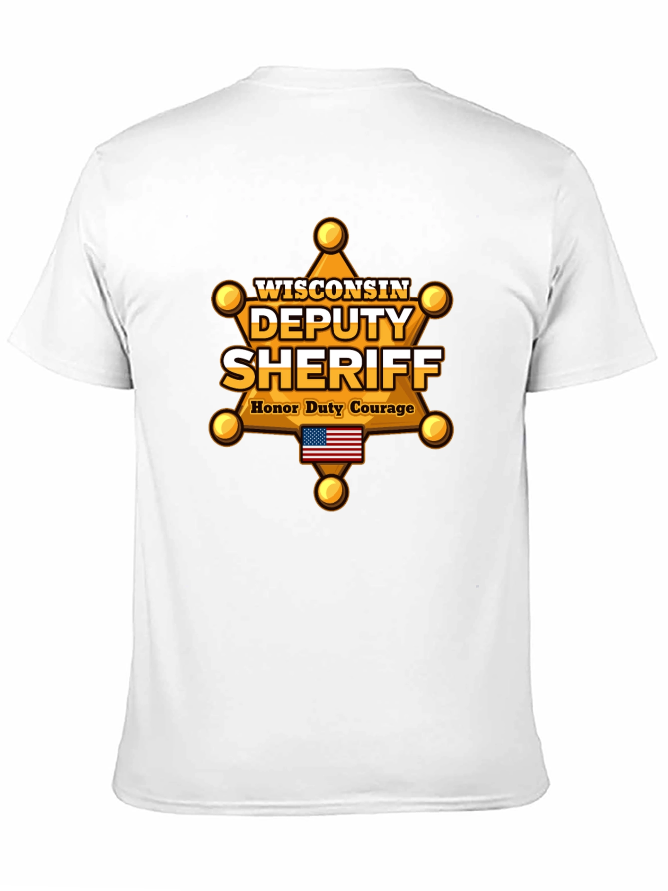 Wisconsin Deputy Sheriff T-Shirt - Honor Duty Courage