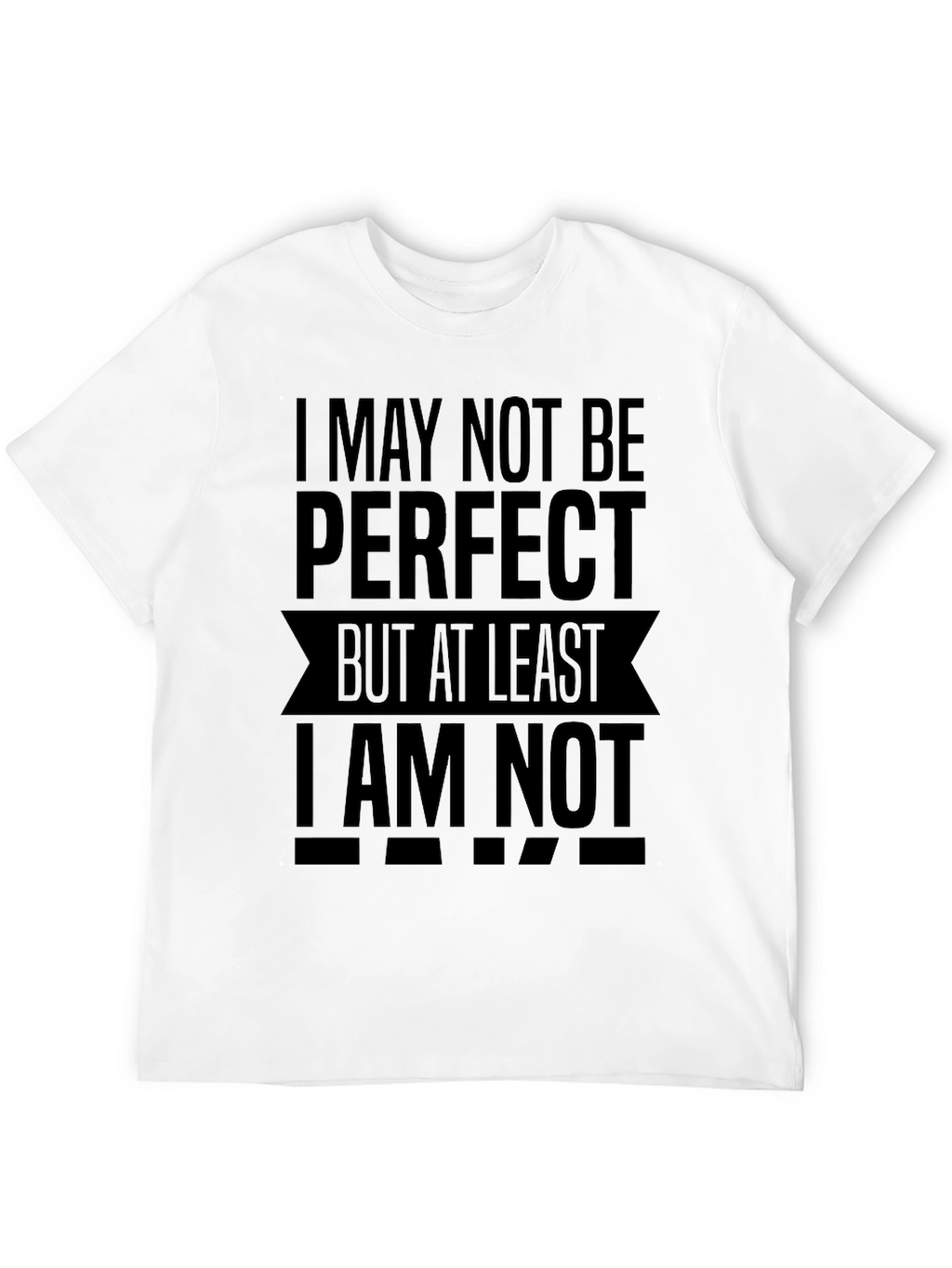 I May Not Be Perfect Funny Slogan T-Shirt