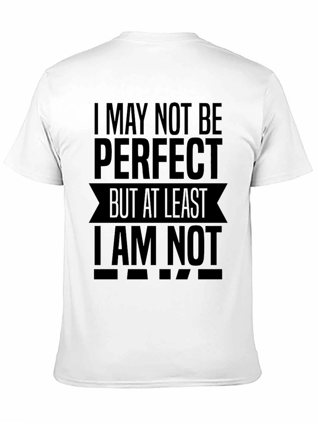 I May Not Be Perfect Funny Slogan T-Shirt