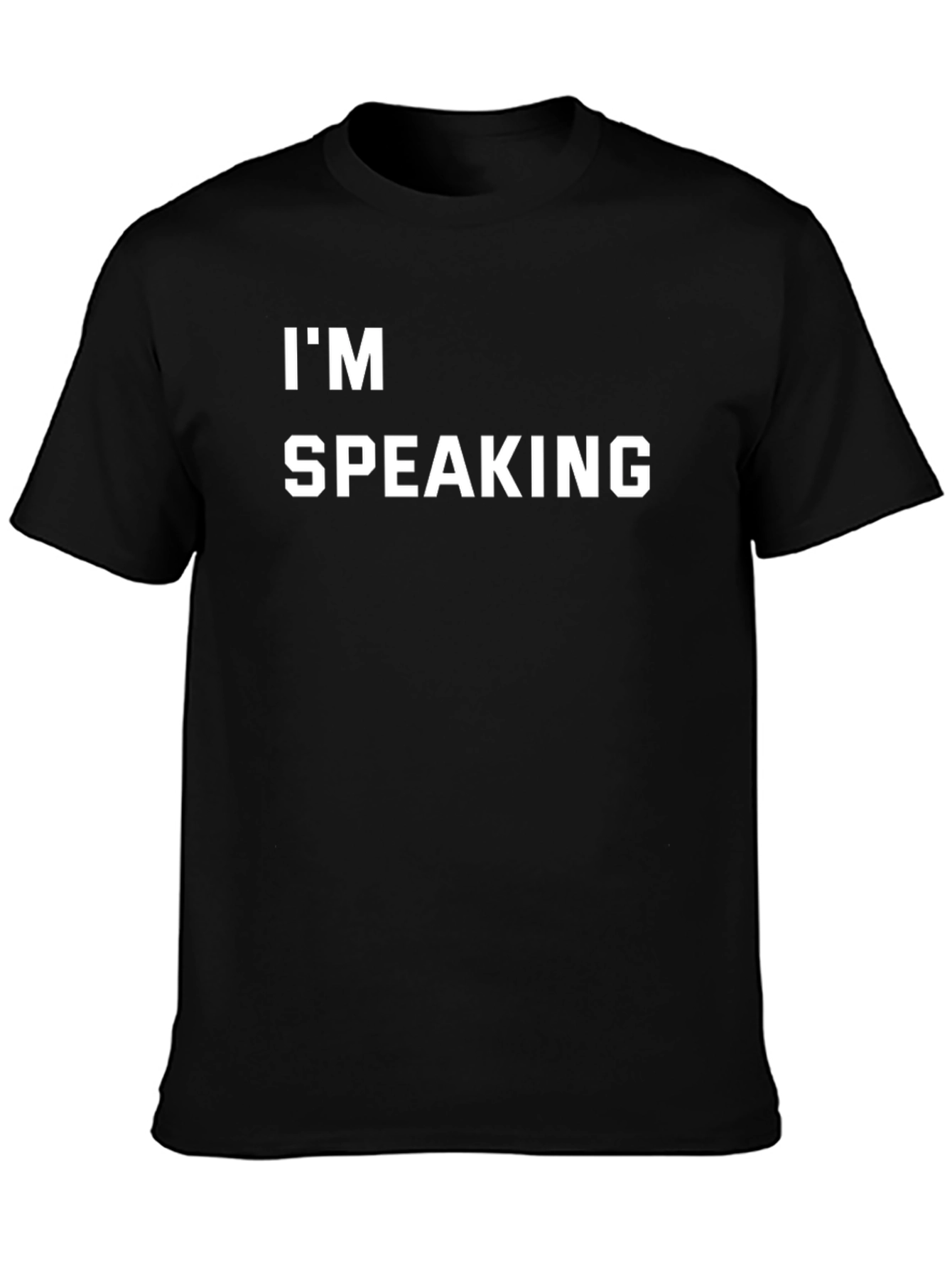 Im Speaking Graphic Tee - Black