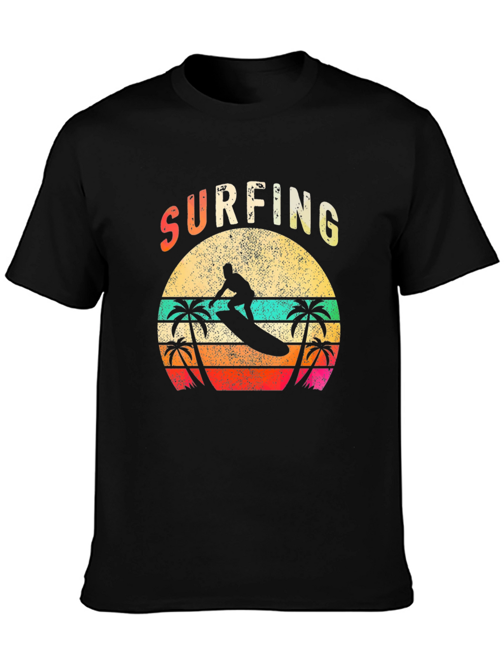 Surfing Retro Sunset T-Shirt