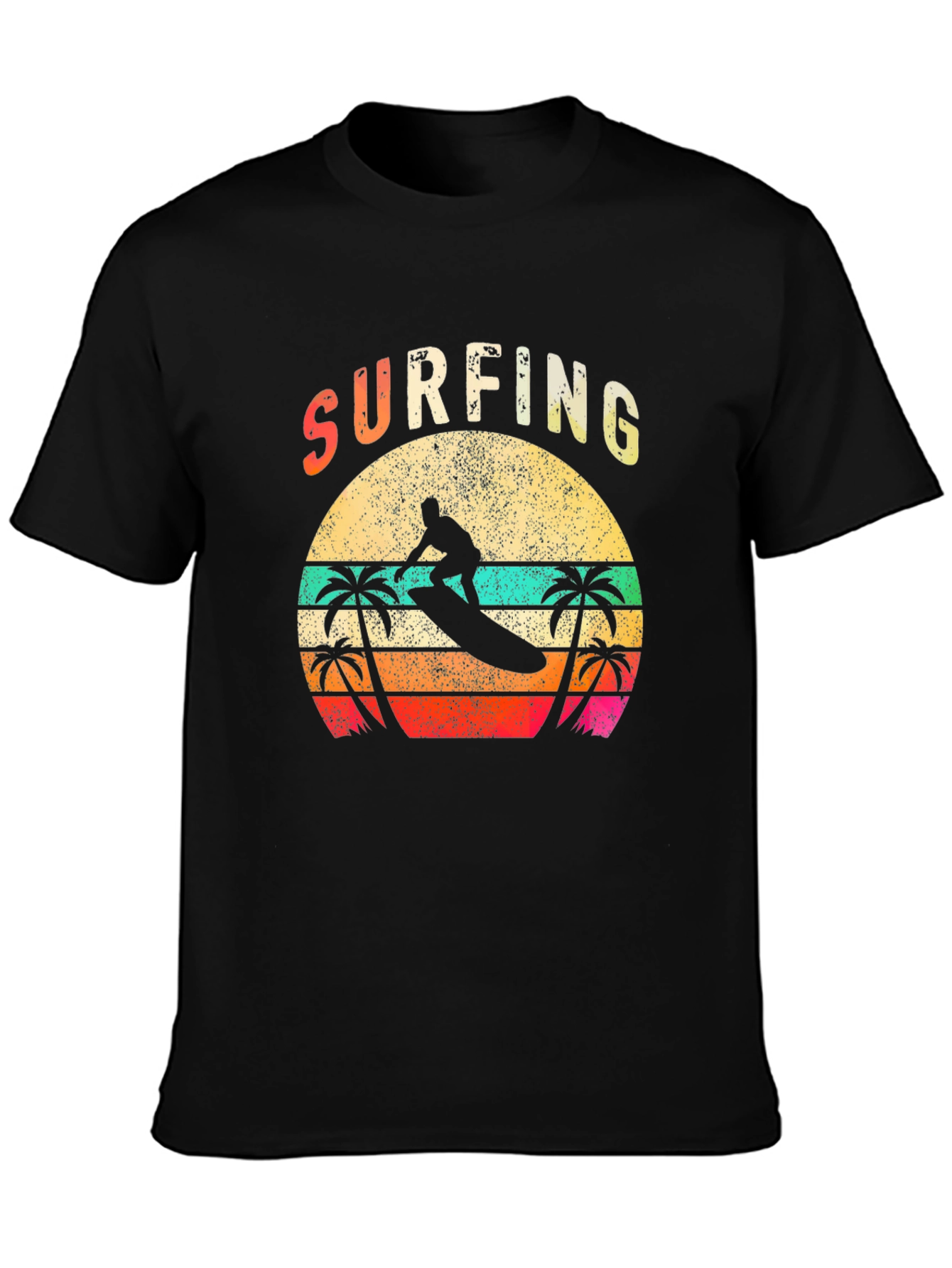 Surfing Retro Sunset T-Shirt