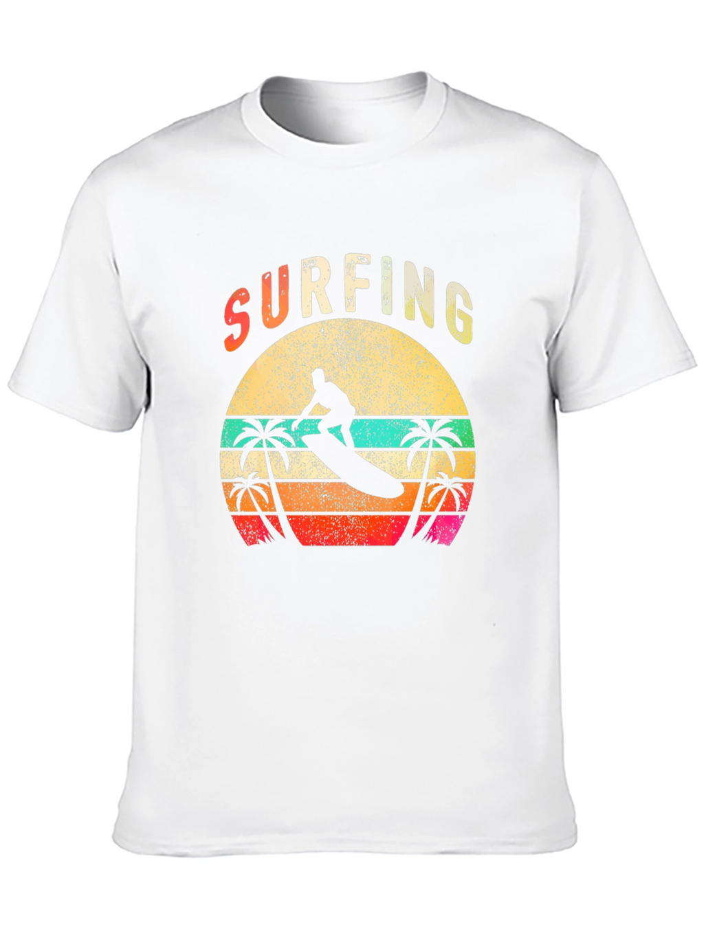 Surfing Retro Sunset T-Shirt