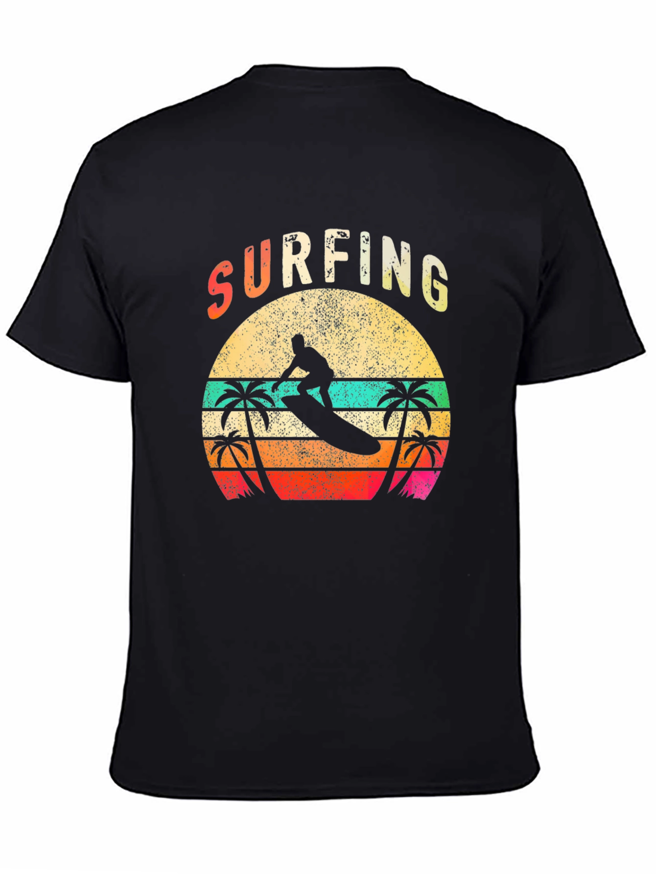Surfing Retro Sunset T-Shirt
