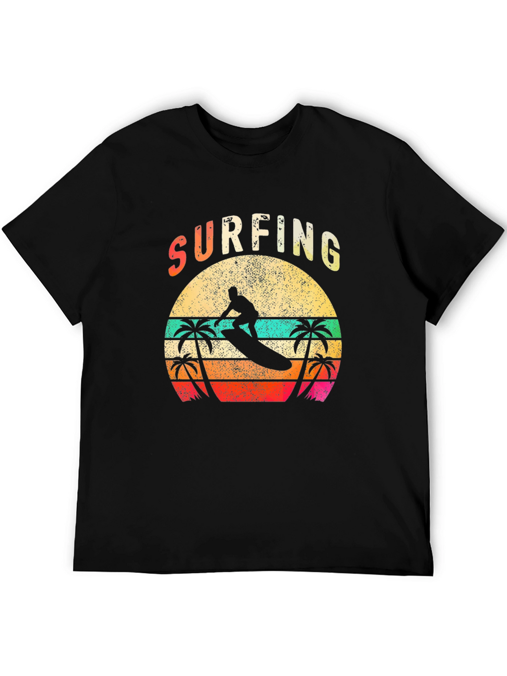 Surfing Retro Sunset T-Shirt