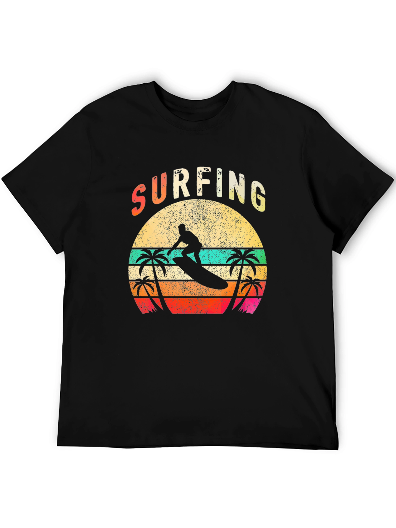 Surfing Retro Sunset T-Shirt