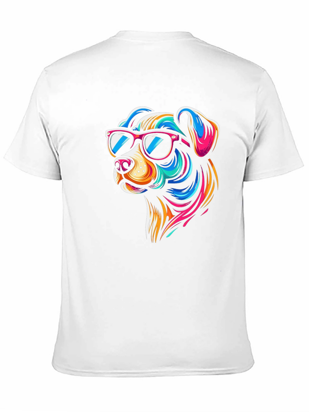 Cool Dog Graphic Tee - Black Cotton T-Shirt