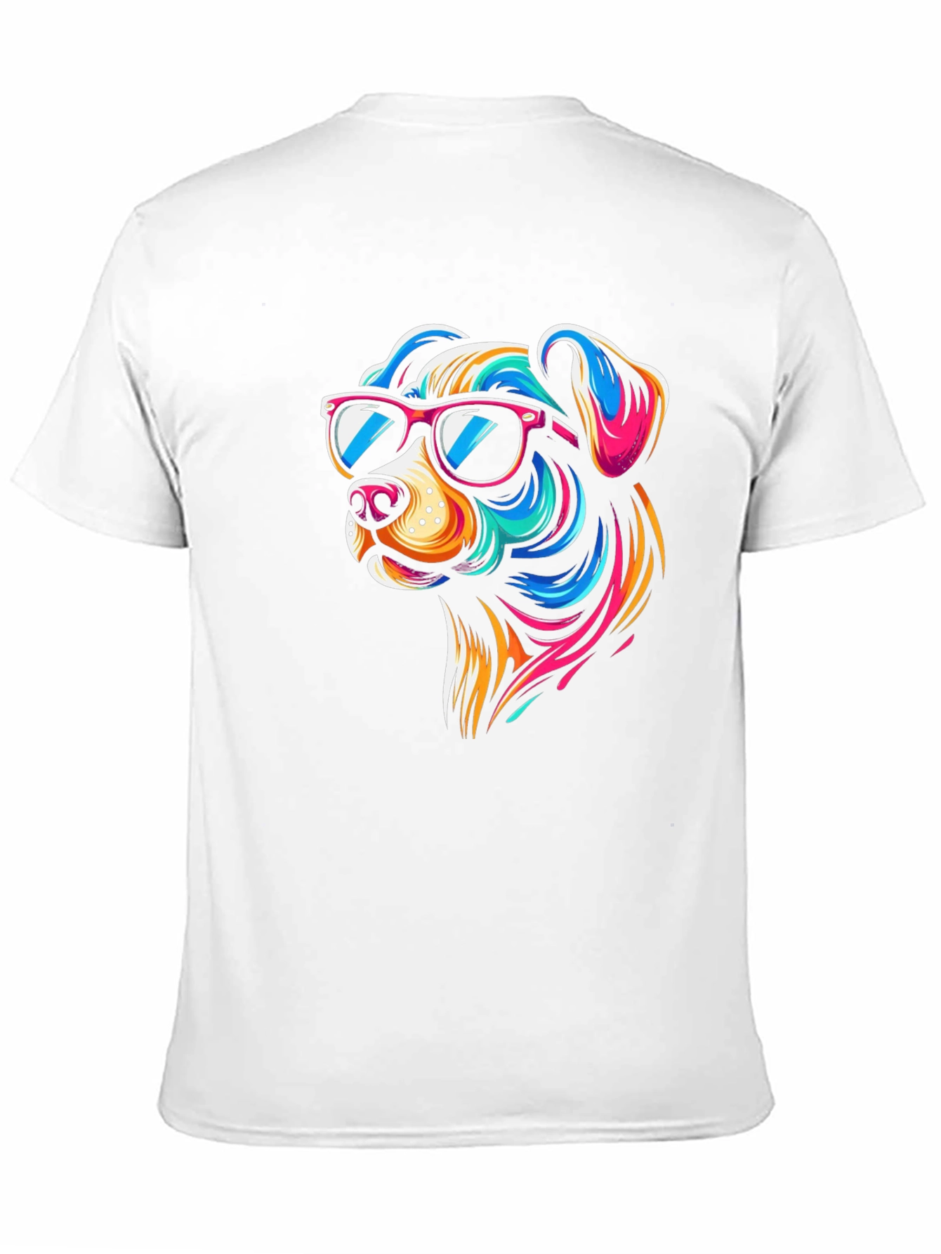 Cool Dog Graphic Tee - Black Cotton T-Shirt