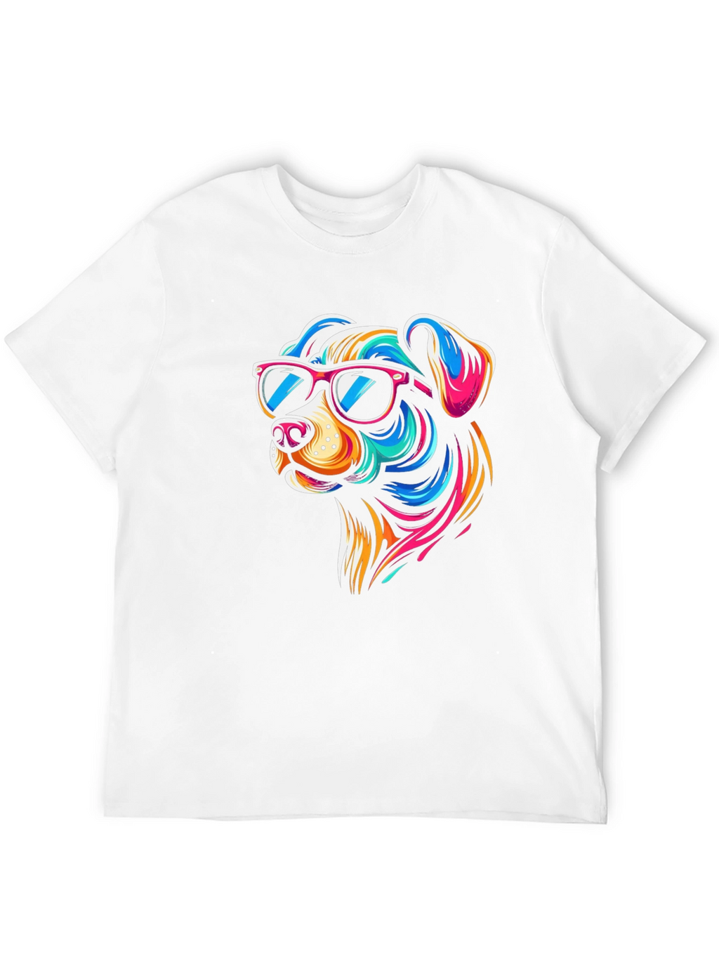 Cool Dog Graphic Tee - Black Cotton T-Shirt