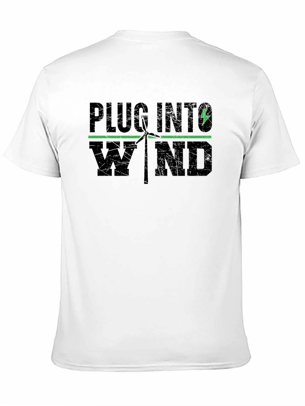 Plug Into Wind T-Shirt - Renewable Energy Tee