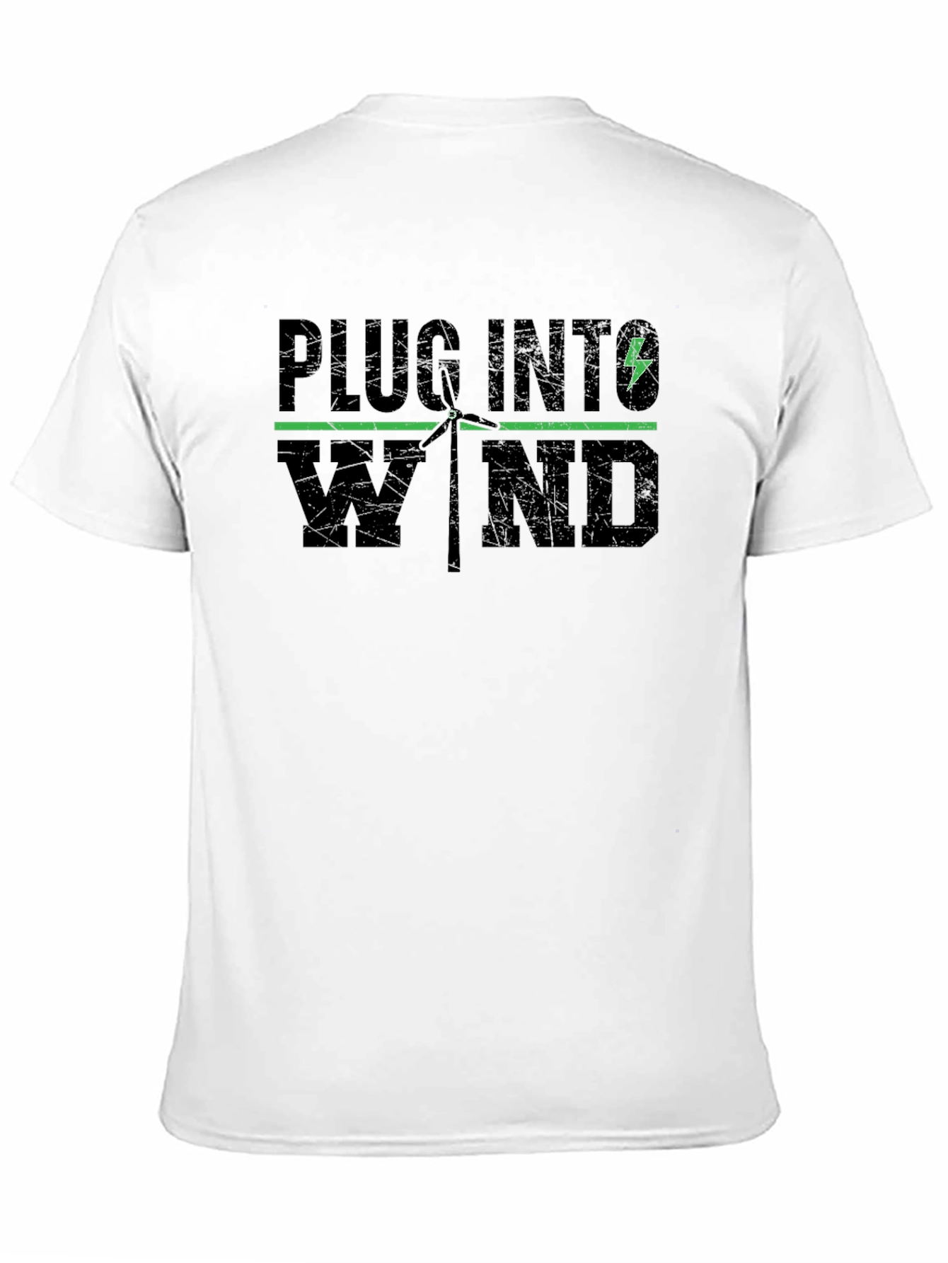 Plug Into Wind T-Shirt - Renewable Energy Tee