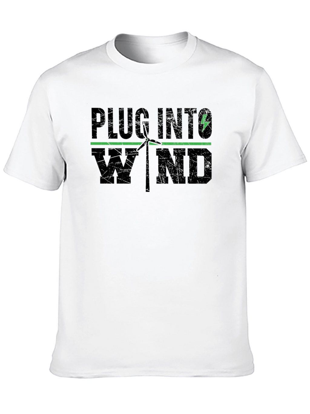 Plug Into Wind T-Shirt - Renewable Energy Tee