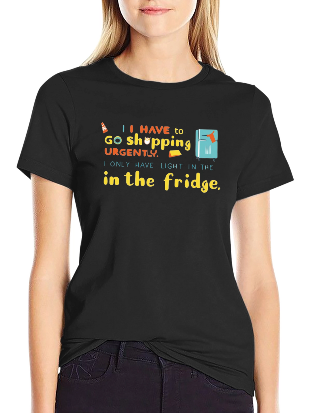 Funny Light in the Fridge Graphic T-Shirt