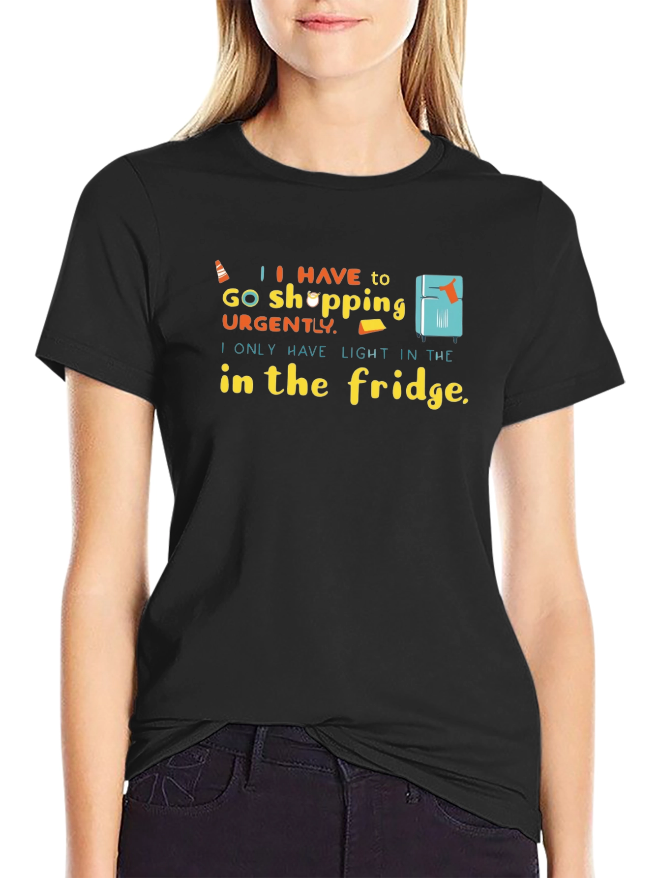 Funny Light in the Fridge Graphic T-Shirt