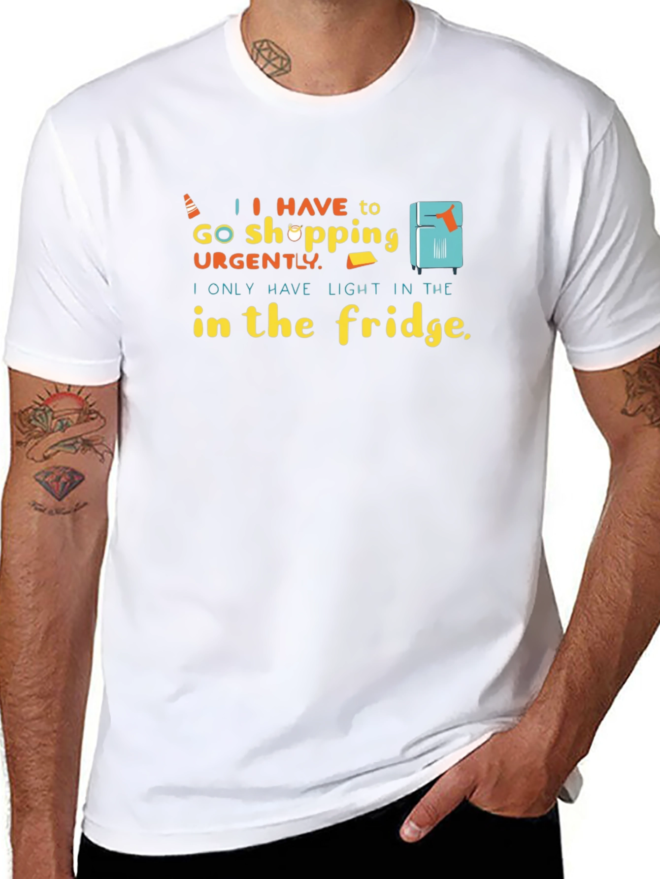 Funny Light in the Fridge Graphic T-Shirt