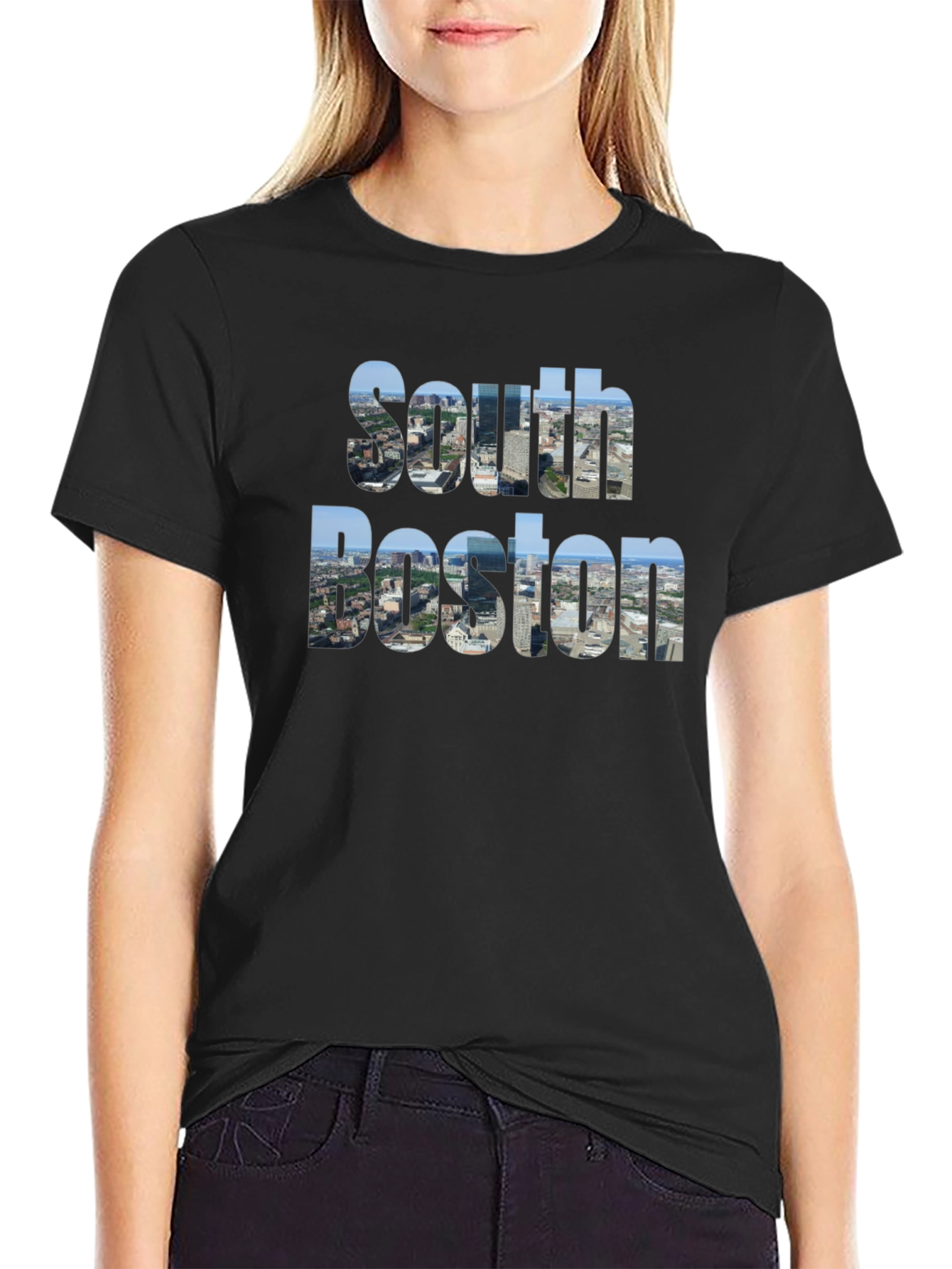 South Boston Graphic Tee - Cityscape Print
