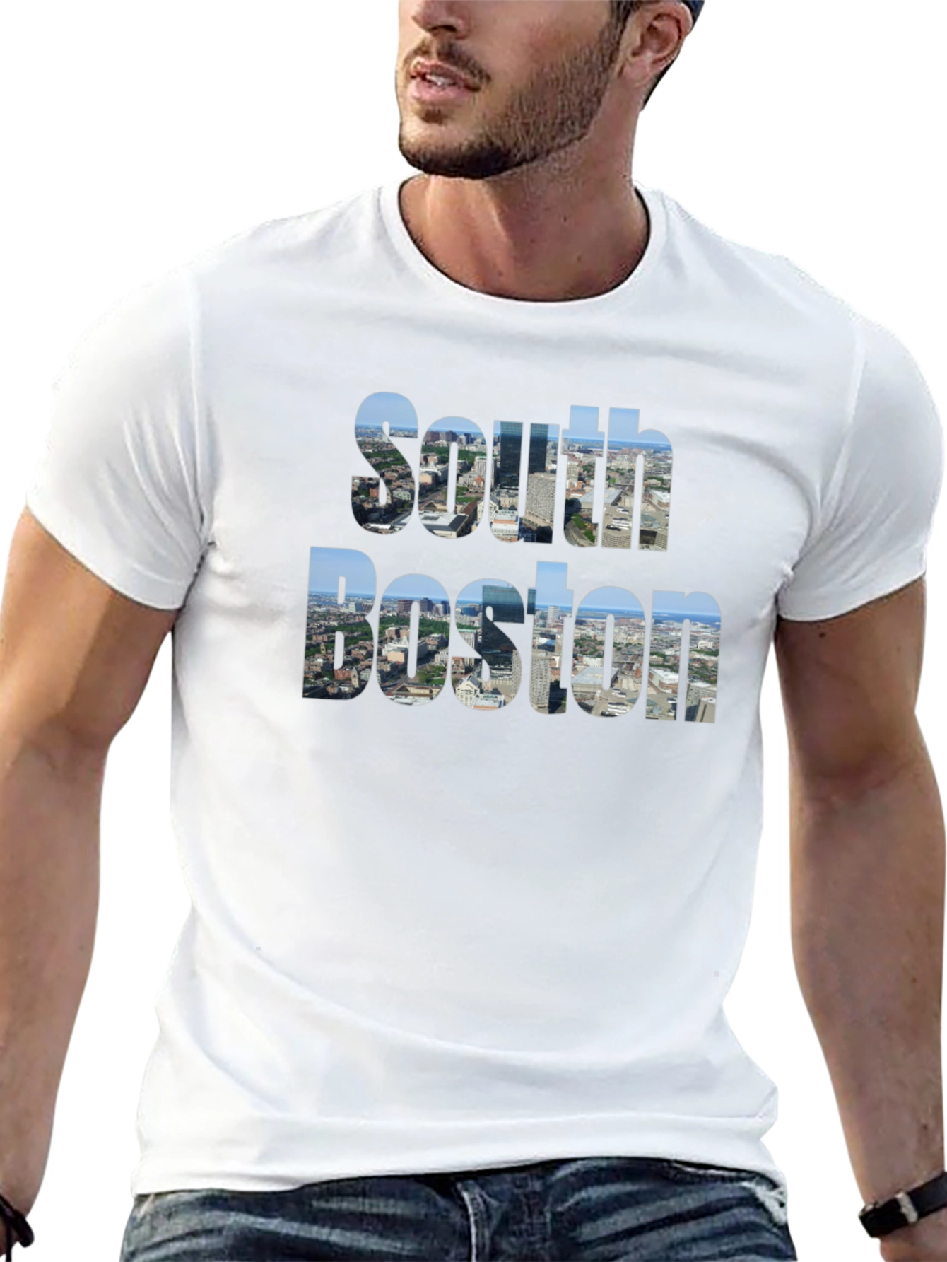 South Boston Graphic Tee - Cityscape Print