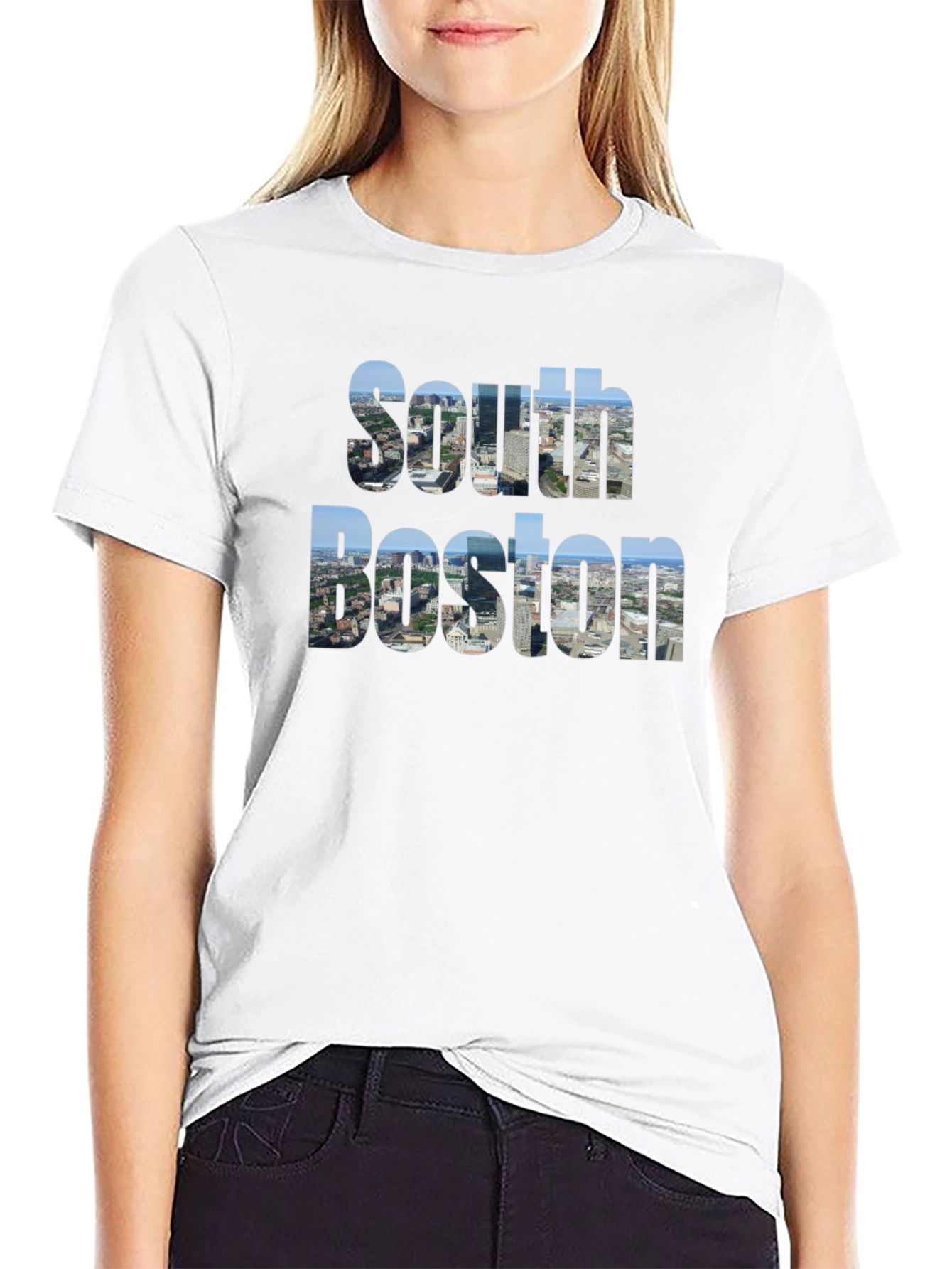 South Boston Graphic Tee - Cityscape Print