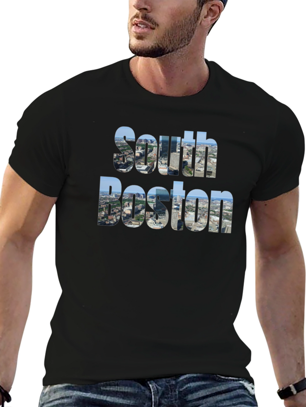 South Boston Graphic Tee - Cityscape Print