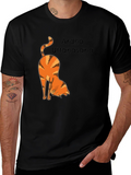 Yoga Cat T-Shirt - Arda Uttanasana Pose