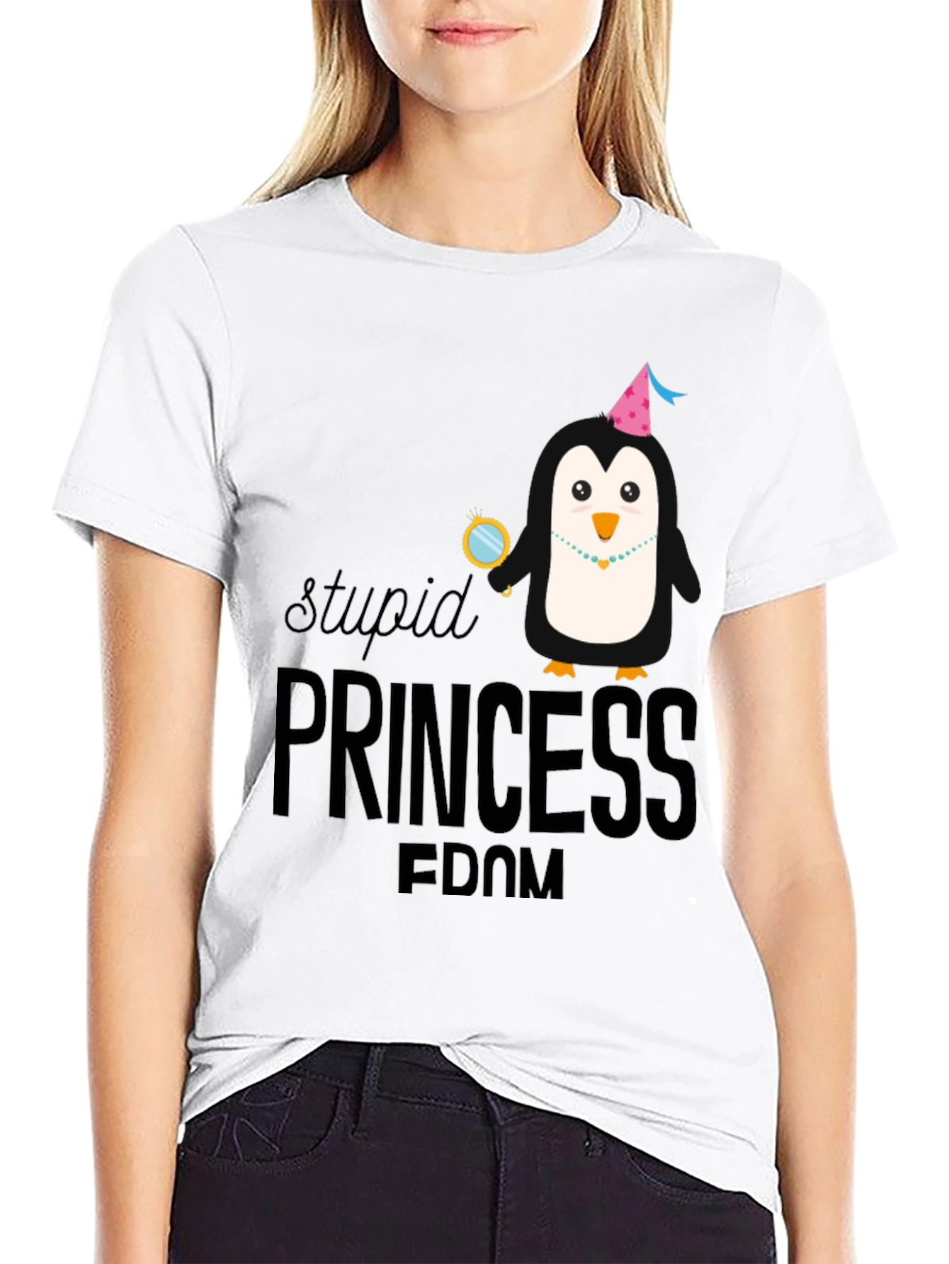 Stupid Princess Fdom Black T-Shirt