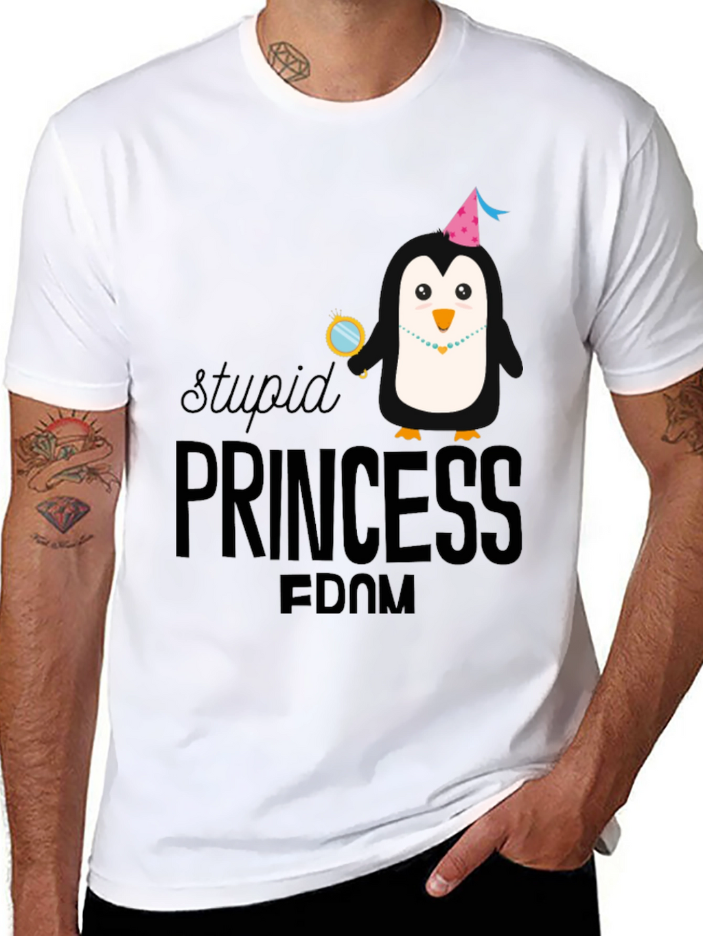 Stupid Princess Fdom Black T-Shirt