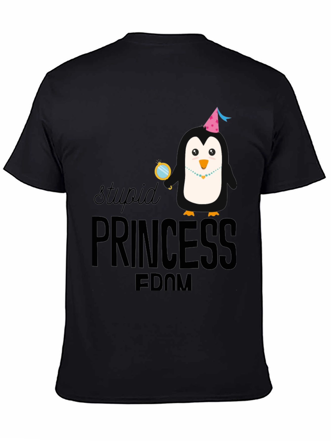 Stupid Princess Fdom Black T-Shirt