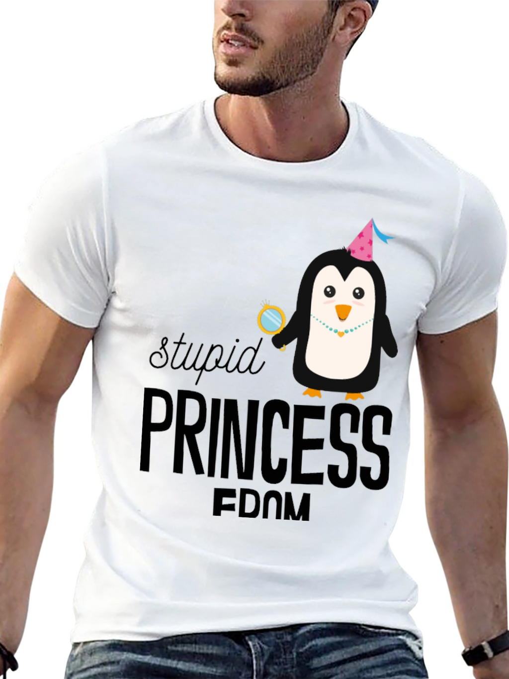 Stupid Princess Fdom Black T-Shirt