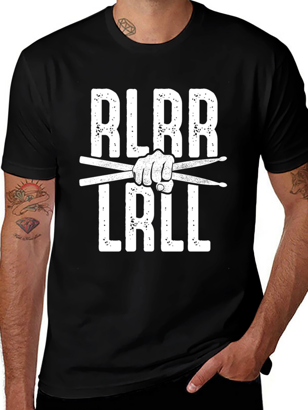 Drummer T-Shirt - RLRL LRLR Drum Sticks