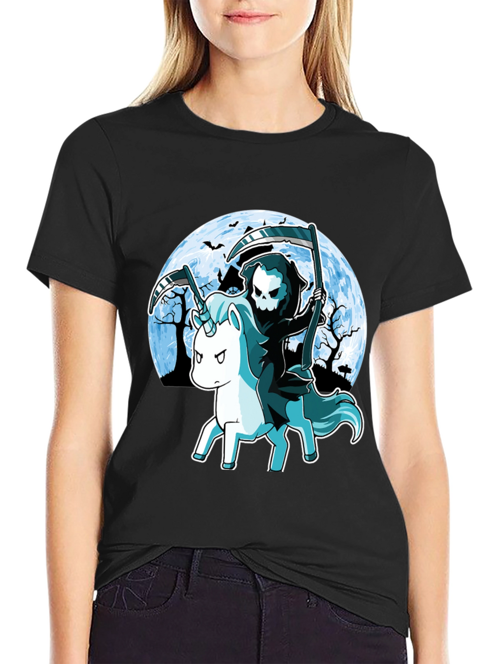 Grim Reaper Unicorn T-Shirt