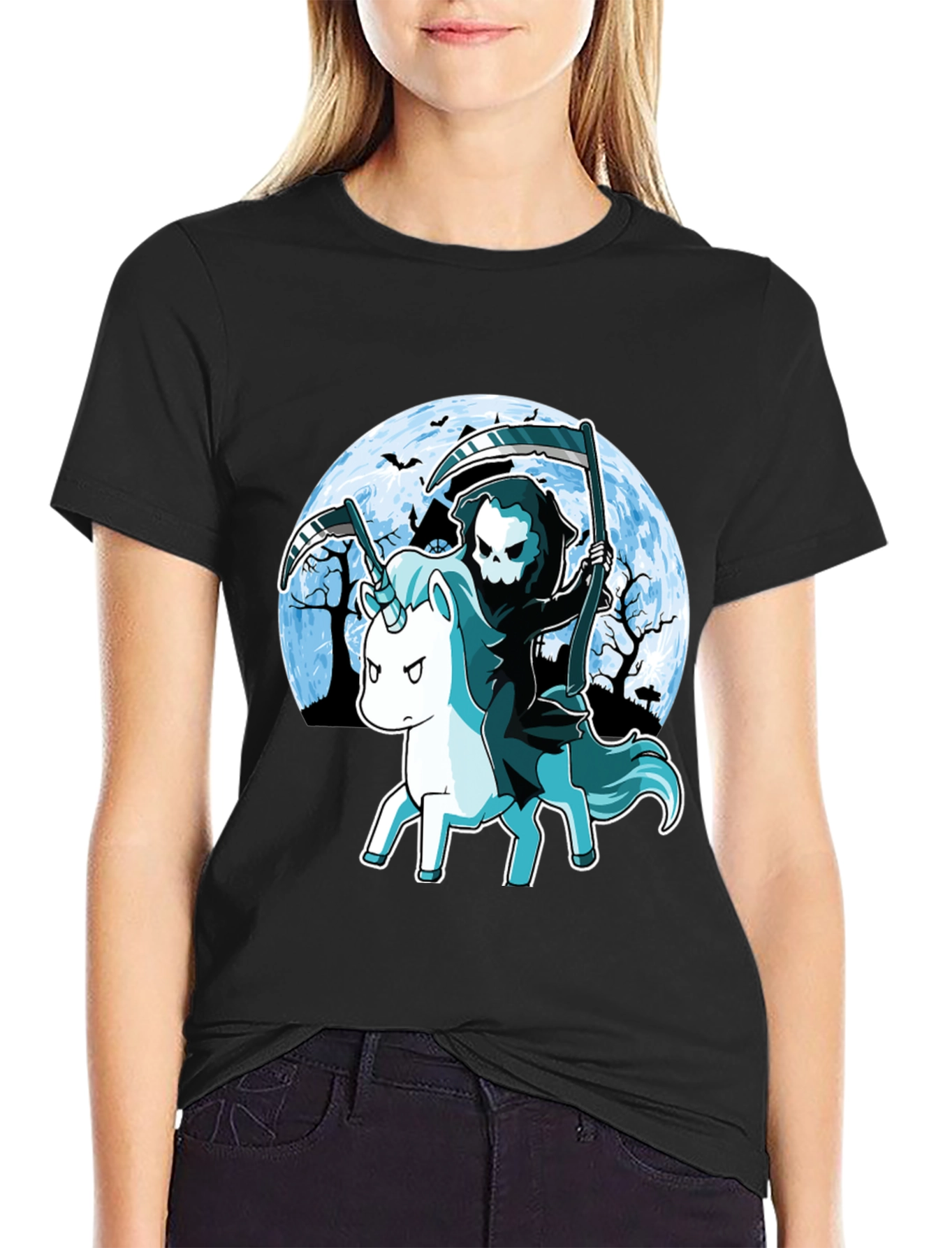 Grim Reaper Unicorn T-Shirt