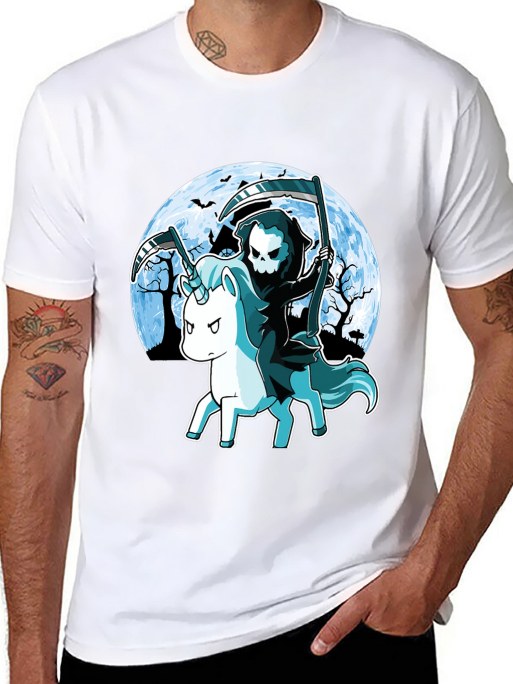 Grim Reaper Unicorn T-Shirt