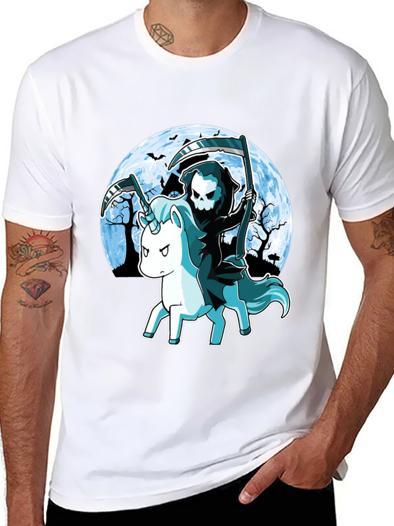 Grim Reaper Unicorn T-Shirt